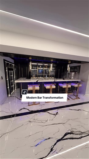 Bar Goals! 🍸 From Concept 👉 Completion! #custombar #wetbar #bar #beforeafter #moderndesign
