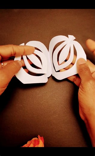 Creative paper cutting idea for halloween! Easy and beautiful craft idea! #shorts