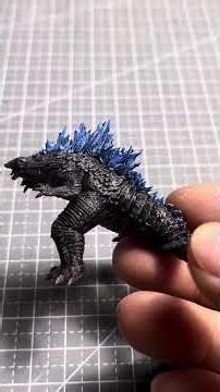 Handcrafted Mini Godzilla Scene: DIY Masterpiece