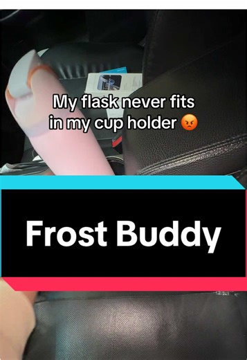 My old flask never fits in any cup holders #tiktokshopcreatorpicks #waterbottle #flask #tumbler #frostbuddy