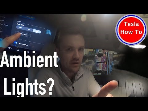 This is why you should turn on the ambient lighting in the Tesla Model 3? | Tesla How To
