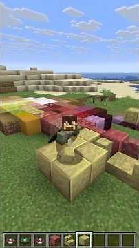 The new cinnabar and sulfur blocks are ... okay? #minecraft #minecraftbuilding #snapshot