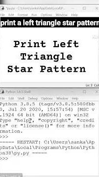 Print a Triangle Star Pattern 📐|| Star Pattern|| Python. #python #trianglepattern #starpattern #cse