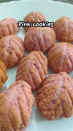 Pink cookies #cooking#cookiesrecipe #homemade# #eveningsnacks #easyrecipe #food#homemadefood