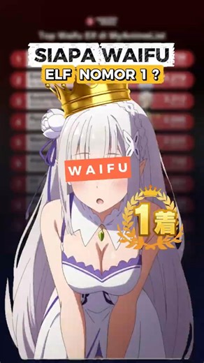 MyAnimeList's Top Elf Waifu, Number 1 Is a Shocking Place