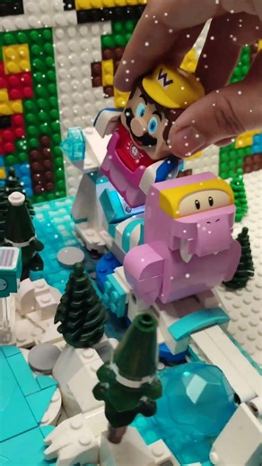 LEGO Super Mario Creepy evil Power UP SPEEDRUN fail #shorts