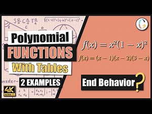 How to find the end behavior of a function from a table: f(x) = x^2(1 − x)^2