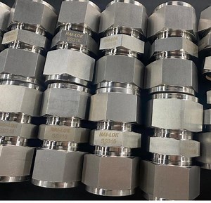 [Hot Item] 1 Inch Inconel 625 Union Compression Double Ferrule Tube Fitting Stainless Steel 316 Alloy Coupling Gas Adapter Union
