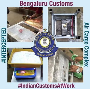 Bengaluru Customs Update Based on specific Information, officers of intelligence wing of Bengaluru Intl. Courier Centre-intercepted export consignment destined to Australia, declared as “Steel Gas Stove” & recovered Ephedrine -1983 gms.:value Rs.79 lakhs (Approx). | Central Board of Indirect Taxes and Customs (CBIC)
