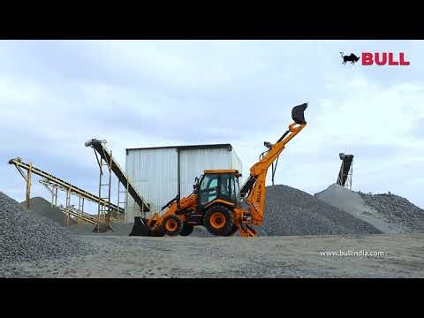 Top Range Export Model BULL HD100 Telescopic Dipper with Butterfly Leg | The Powerful Backhoe Loader