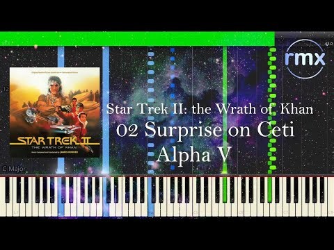 Star Trek II: the Wrath of Khan - "02 Surprise on Ceti Alpha V" (Piano Solo) FREE Sheet Music