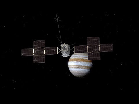 ESA's JUICE spacecraft flies to the Jupiter system in amazing animation