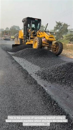 This is the process of spreading asphalt using a heat-resistant machine which shortens...