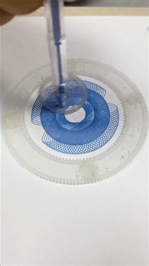 amazing of blue circle! #spirograph #satisfying #relaxing #shortvideo