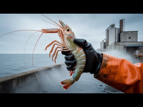 From Ocean to Factory:How Fresh Prawns Are Caught,Processed&Packed for the World|Built By Machines |