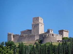 Rocca Maggiore (Major Fortress) in Assisi, Italy