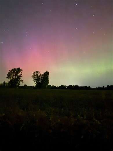 Northern Lights shine over mid-Michigan
