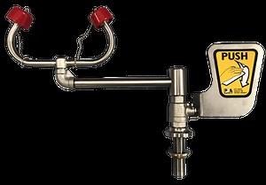 SE572 Eye Wash Aerated - Over Sink (Bench Mounted-Swing)