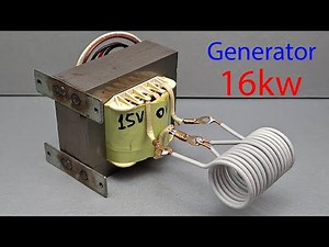 I make 220v 16kw free energy generator self running from transformer tools use pvc copper wire