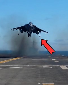395K views · 9.5K reactions | Harrier Takes Off and then stops Mid-Air in Flight before landing | Frontline Diary | Facebook