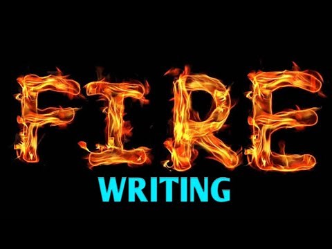 Fire Writing, The Technique Of Displaying Words Using Fire. Invisible Ink For Secret Messages.