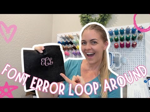 FONT ERROR LOOP AROUND | EMBROIDERY RICOMA MT1501