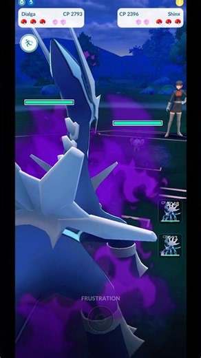 Defeating Team Rocket: Legendary Shadow Dialga vs Shadow Shinx | Pokemon GO #Shorts