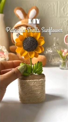 DIY pista shell sunflower#fatima crafter