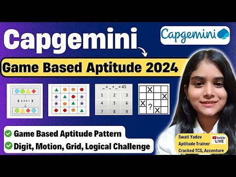 Capgemini Game Based Aptitude Test | Questions & Answers | All Games & Tricks | Capgemini 2025 Prep