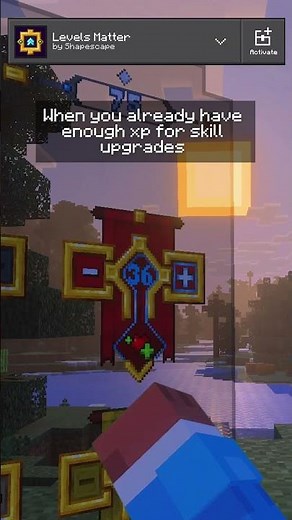 Finally Enough XP for Upgrades ⚡ #minecraft #addon