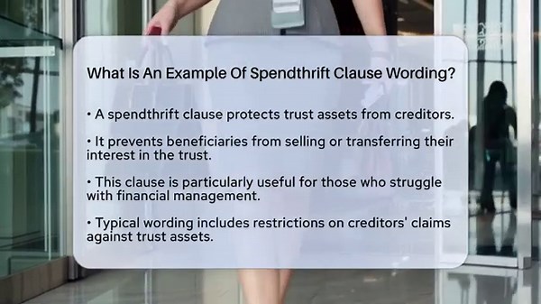 What Is An Example Of Spendthrift Clause Wording? - Wealth and Estate Planners