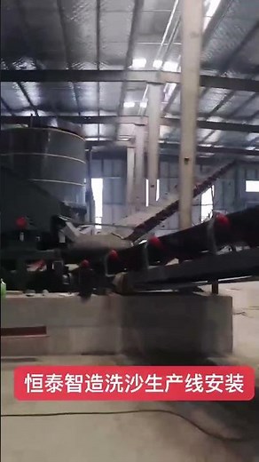 10,000 TPD Sand Washing Line Installation Site Wheel Sand Washer Vibrating Dewatering Screen