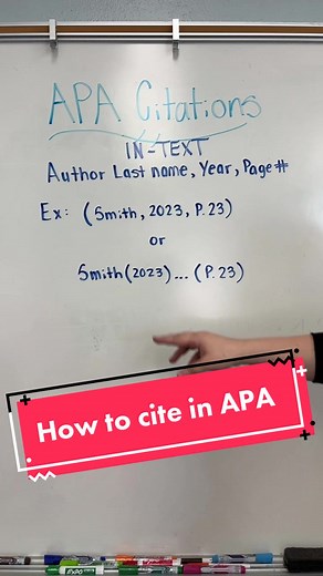 Learn how to cite in APA ✍️ #fyp #college #apa #english #writingcenter