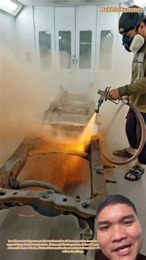 Tẩy Rỉ Sét Bằng Máy Bắn Cát #construction