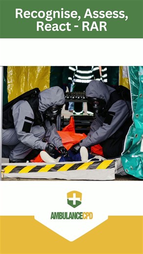 ☣️ CBRN Awareness | Recognise. Assess. React. (RAR) CBRN incidents are rare — but when they happen, early recognition saves lives. That’s why CBRN awareness isn’t about being an expert. It’s about knowing what to look for, what to ask, and when to step back. Recognise Unusual symptoms, multiple casualties, strong or unfamiliar odours, powders, liquids, or environmental clues that don’t fit the call. Assess What’s the risk to you, your crew, and the public? Is this within your capability, or does