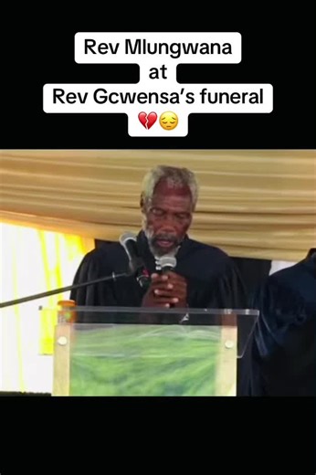 Rev Mlungwana Speaks at Rev Gcwensa's Funeral