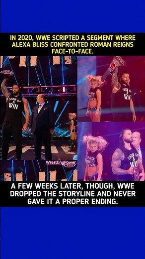 Alexa bliss confronted roman reigns on smackdown and then nothing happened #alexabliss #wwe