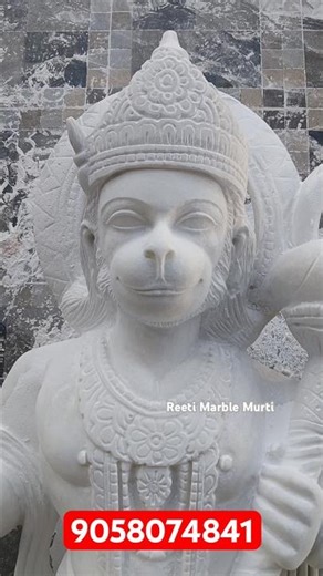 Bajrang Bali Marble Murti / Idol polishing process Hanuman marble statue #jaishreeram #youtubeshorts