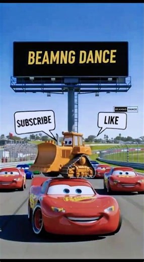 McQueen Car Chase Tiny bulldozer Minion #shorts