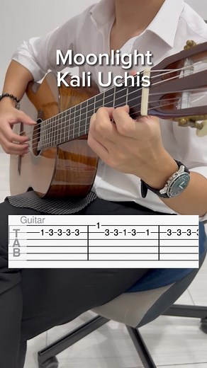 Moonlight by Kali Uchis #moonlight #kaliuchis #guitartutorial #guitarcover #beginner #guitartabs