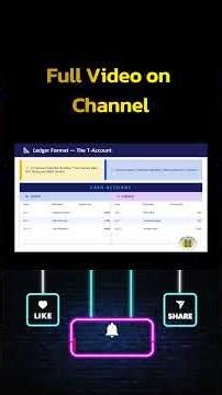 General Ledger Explained in 60 Seconds | Accounting Trick #accounting #exam #basisofaccounting