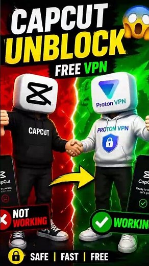 How to Use CapCut in India 🇮🇳 || Unblock it with FREE PROTON VPN🔥(2026)