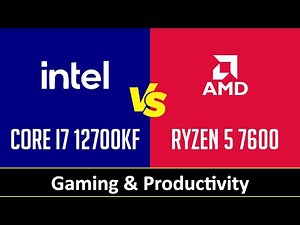 CORE I7 12700KF vs RYZEN 5 7600 - Gaming & Productivity (RTX 3090 Ti)