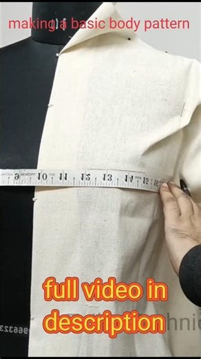 Basic Body Pattern Drafting: Create Custom-Fit Garments making #fashion #sewingprojects #stitching