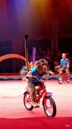 Elephant, Monkey, Lion & Dog Circus Tricks 😍🎪 | Cute Funny Animals #aicircus #circus