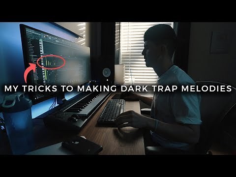 AN EASY TRICK HOW TO MAKE DARK TRAP MELODIES (making a beat fl studio vlog)