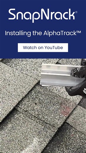 AlphaTrack™ in action. Installers can fasten with a lag screw to the rafter or DeckAnchors to the deck — either way, the pre-applied SpeedSeal ™ pad makes it peel, stick, and watertight in one step. See the flexibility in this clip, and watch the full video on YouTube for the complete AlphaTrack install process. 📹 https://na2.hubs.ly/H01qZ8G0 #SnapNrack #AlphaTrack #TopSpeedUniversal | SnapNrack