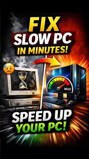 Fix Slow PC in Minutes ⚡ Speed Up Any Windows Computer (2026) #eztech #windows11 #techtips #shorts
