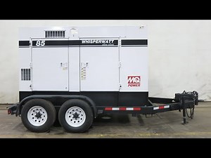 MQ Power Multquip Whisperwatt 75 kW Rental Grade Diesel Generator John Deere eng 3844 Hr CSDG #3969