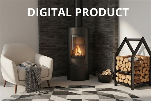 Indoor Log Holder, House Design - Modern Black Metal Firewood Rack - Scandinavian Log Holder - Living Room Fireplace Storage - Etsy